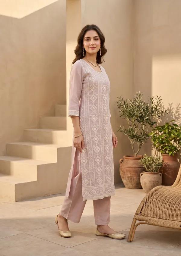Mauve_Threadwork_Straight_Kurta_With_Pant_Regular_And_Dupatta