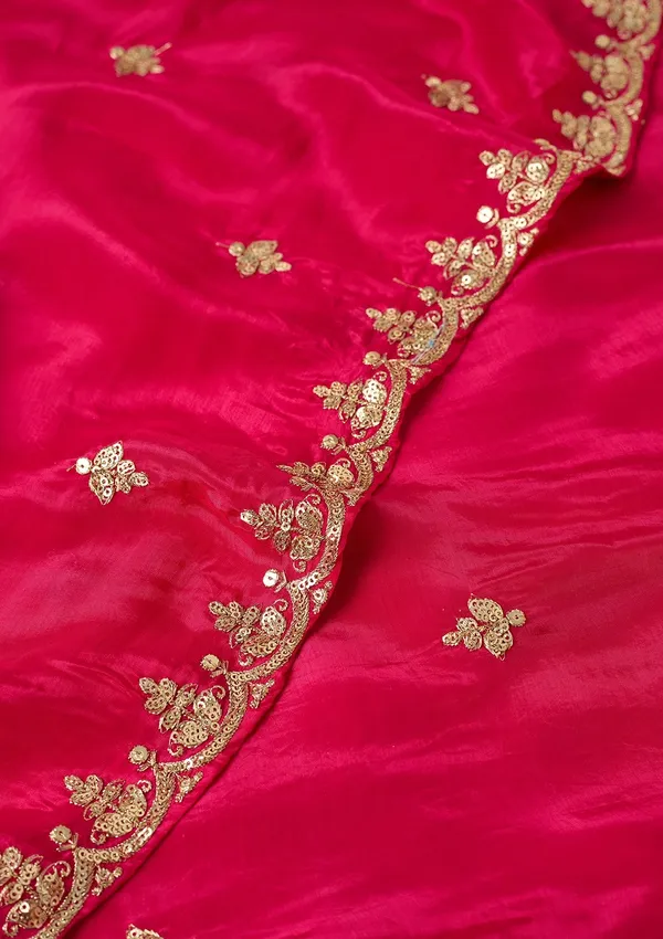 Magenta_Pink_Sequins_Crepe_Readymade_Salwar_Suit