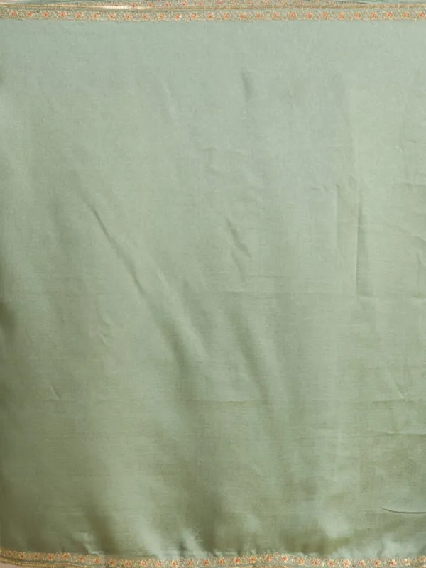 Green_Soft_Raw_Silk_Gold_Zariwork_Anarkali_Kurta_With_Pant_Regular_And_Dupatta
