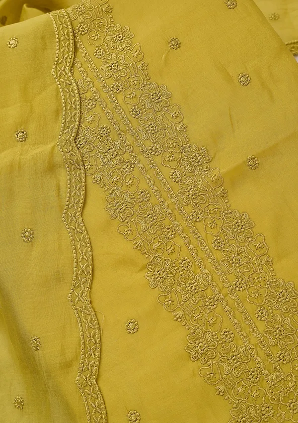 Lime_Green_Semi_Crepe_Threadwork_Unstitched_Dress_Material_With_Matching_Bottom_And_Dupatta