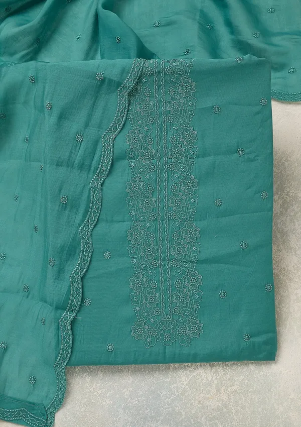 Blue_Semi_Crepe_Threadwork_Unstitched_Dress_Material_With_Matching_Bottom_And_Dupatta