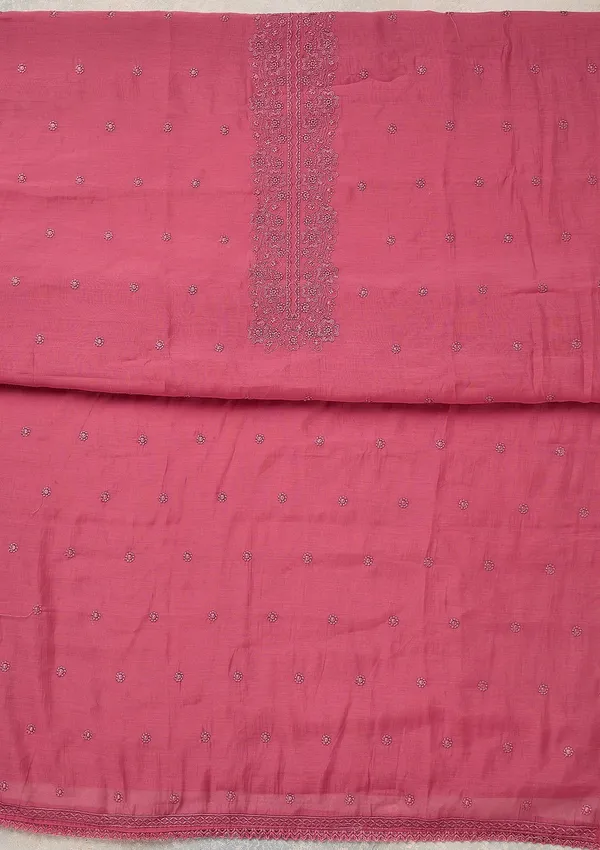 Pink_Semi_Crepe_Threadwork_Unstitched_Dress_Material_With_Matching_Bottom_And_Dupatta