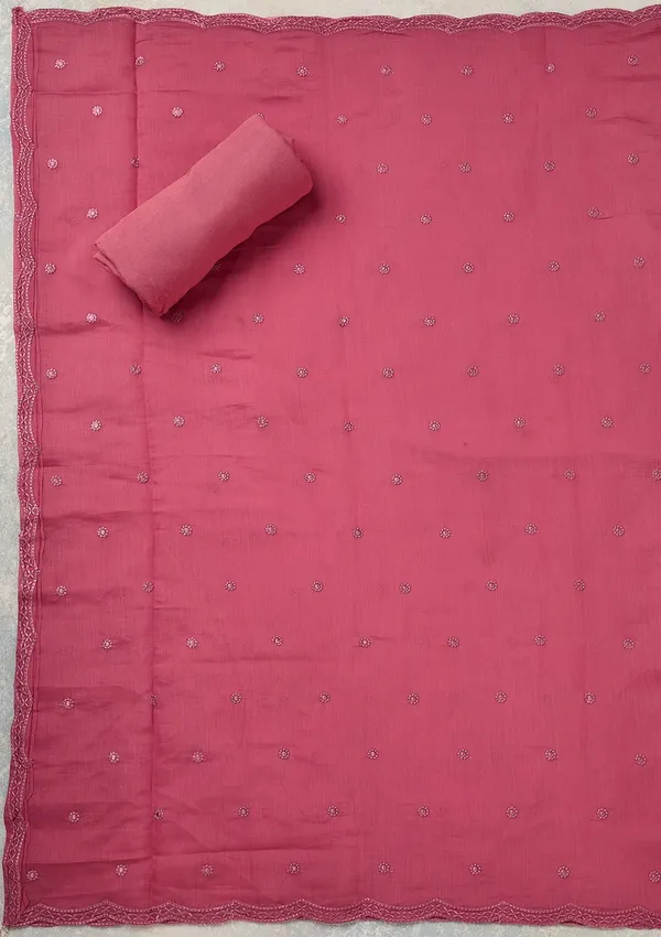 Pink_Semi_Crepe_Threadwork_Unstitched_Dress_Material_With_Matching_Bottom_And_Dupatta