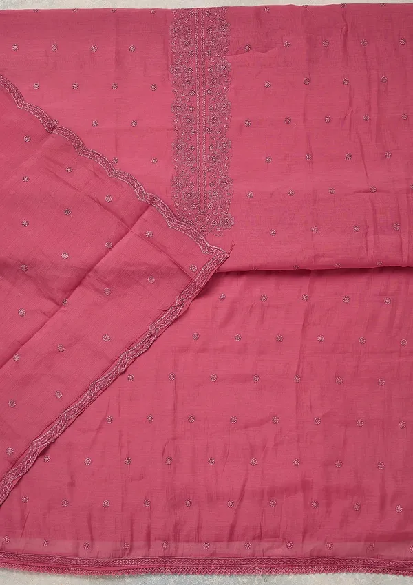 Pink_Semi_Crepe_Threadwork_Unstitched_Dress_Material_With_Matching_Bottom_And_Dupatta