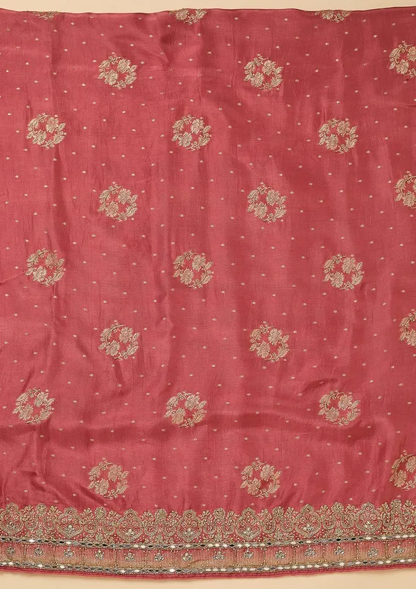 Onion_Pink_Dola_Silk_Gold_Stonework_Unstitched_Dress_Material_With_Matching_Bottom_And_Dupatta