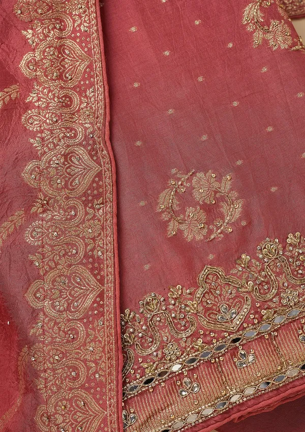 Onion_Pink_Dola_Silk_Gold_Stonework_Unstitched_Dress_Material_With_Matching_Bottom_And_Dupatta