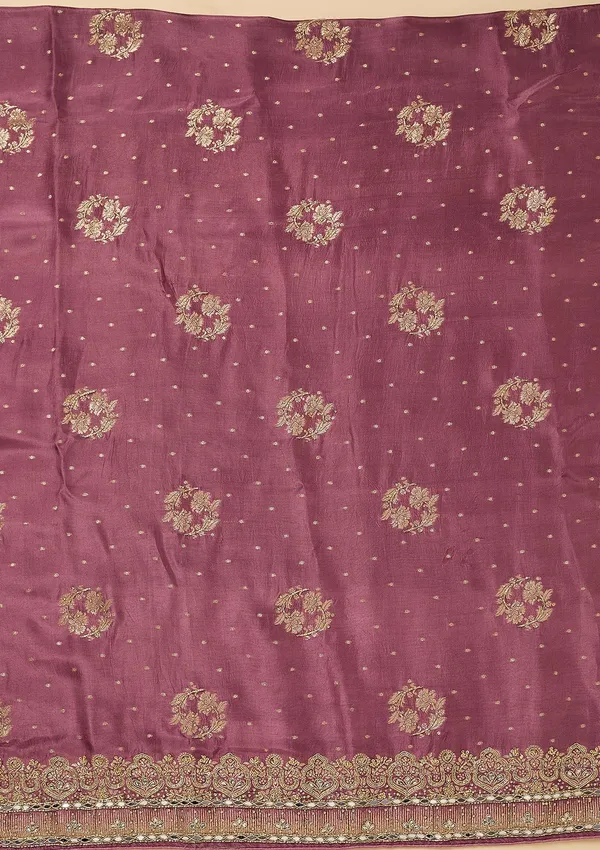 Mauve_Dola_Silk_Gold_Stonework_Unstitched_Dress_Material_With_Matching_Bottom_And_Dupatta