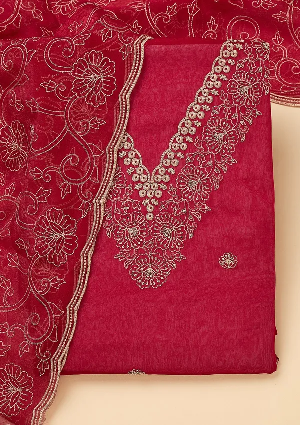 Rani_Pink_Shimmer_Threadwork_Unstitched_Dress_Material_With_Matching_Bottom_And_Dupatta