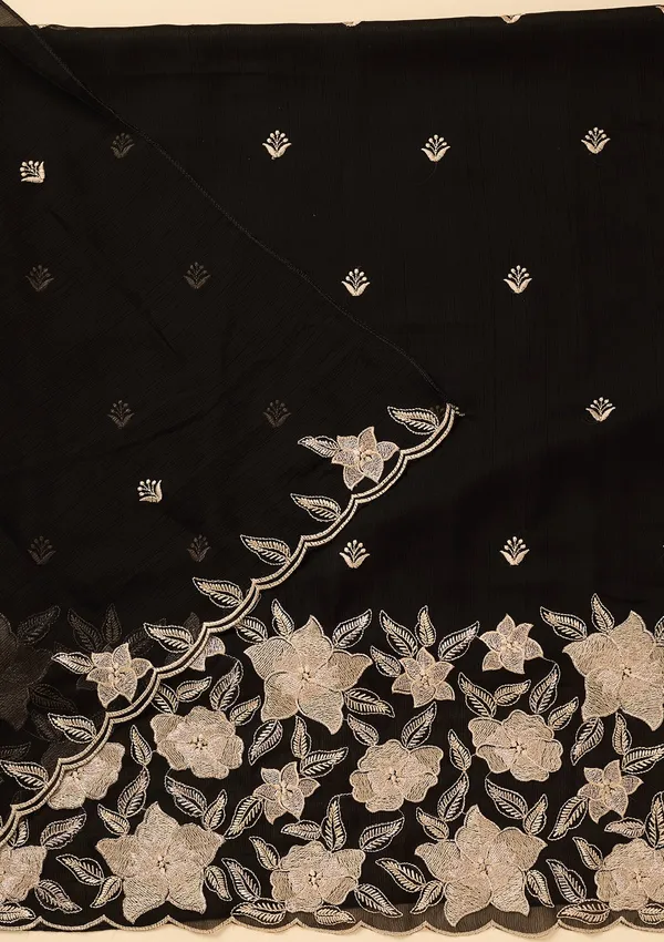 Black_Chinon_Threadwork_Unstitched_Dress_Material_With_Matching_Bottom_And_Dupatta