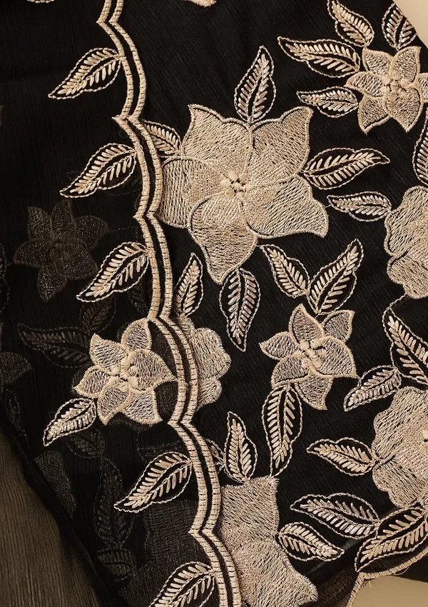Black_Chinon_Threadwork_Unstitched_Dress_Material_With_Matching_Bottom_And_Dupatta