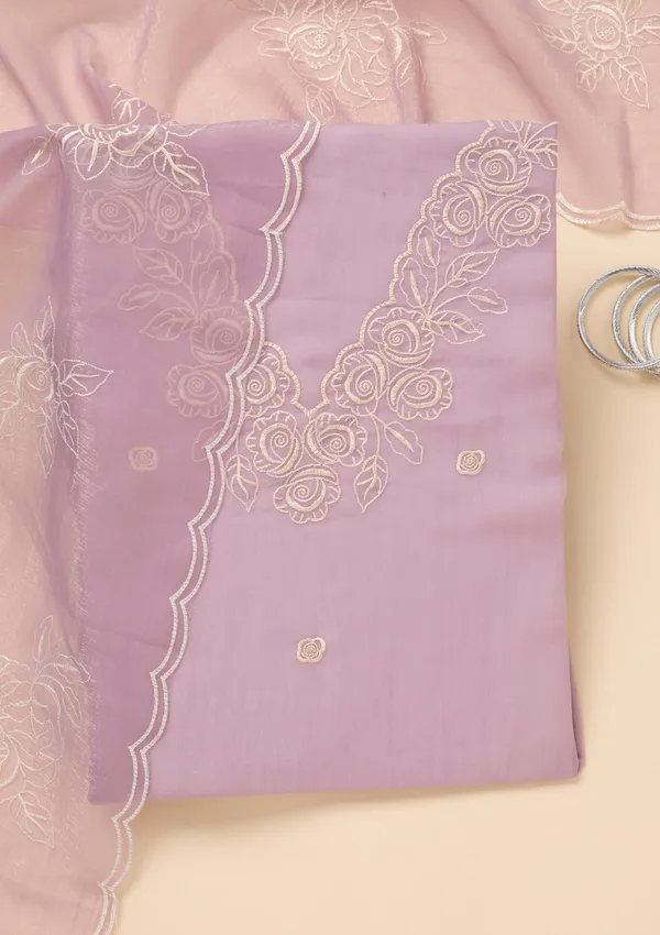 Lavender_Tissue_Threadwork_Unstitched_Dress_Material_With_Matching_Bottom_And_Dupatta