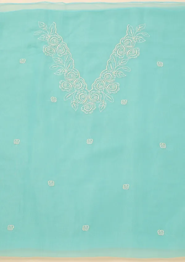 Sky_Blue_Tissue_Threadwork_Unstitched_Dress_Material_With_Matching_Bottom_And_Dupatta
