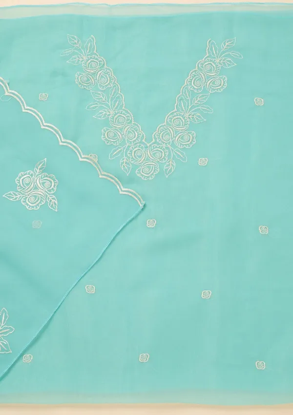 Sky_Blue_Tissue_Threadwork_Unstitched_Dress_Material_With_Matching_Bottom_And_Dupatta