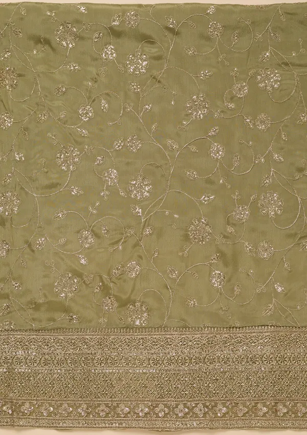 Pista_Green_Dola_Silk_Gold_Zariwork_Unstitched_Dress_Material_With_Matching_Bottom_And_Dupatta