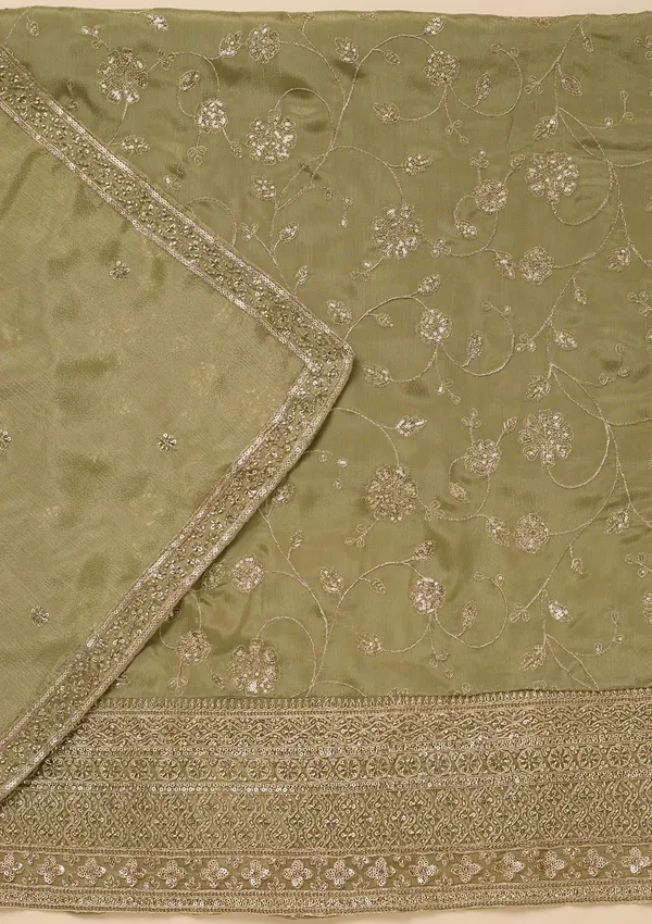 Pista_Green_Dola_Silk_Gold_Zariwork_Unstitched_Dress_Material_With_Matching_Bottom_And_Dupatta