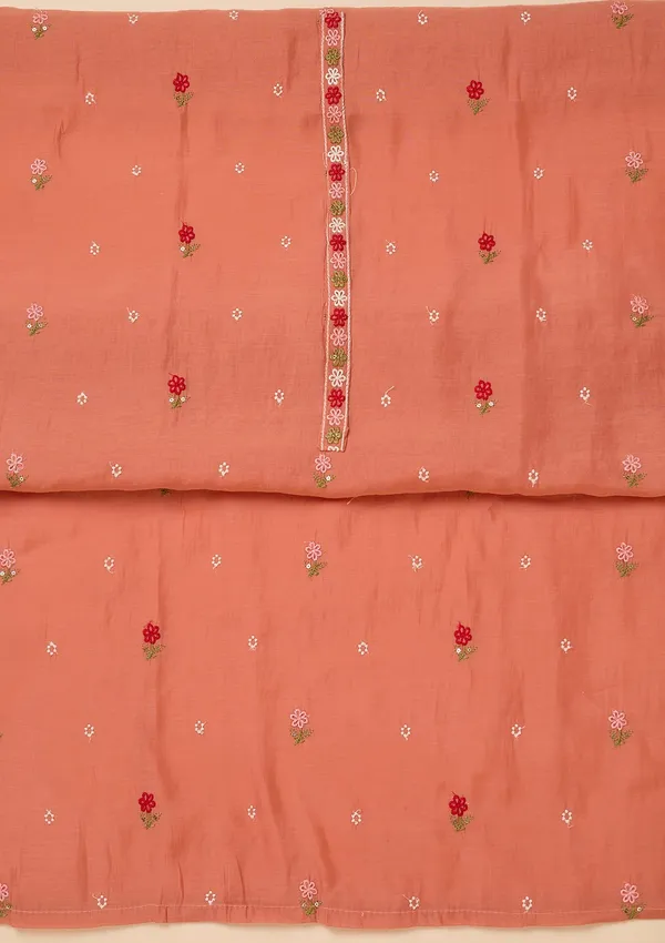 Peach_Chanderi_Threadwork_Unstitched_Dress_Material_With_Matching_Bottom_And_Dupatta