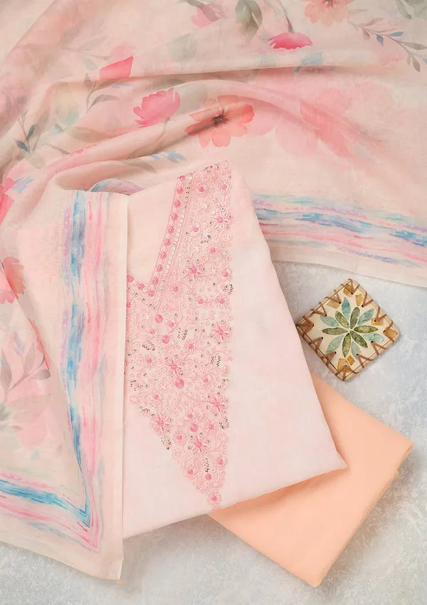 Baby_Pink_Cotton_Threadwork_Unstitched_Dress_Material_With_Matching_Bottom_And_Dupatta