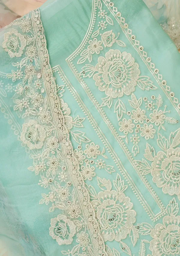 Sea_Green_Tissue_Threadwork_Unstitched_Dress_Material_With_Matching_Bottom_And_Dupatta
