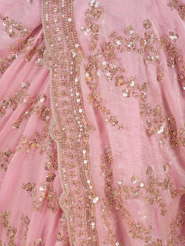Baby_Pink_Tissue_Sequins_Saree_With_Matching_Blouse_Piece