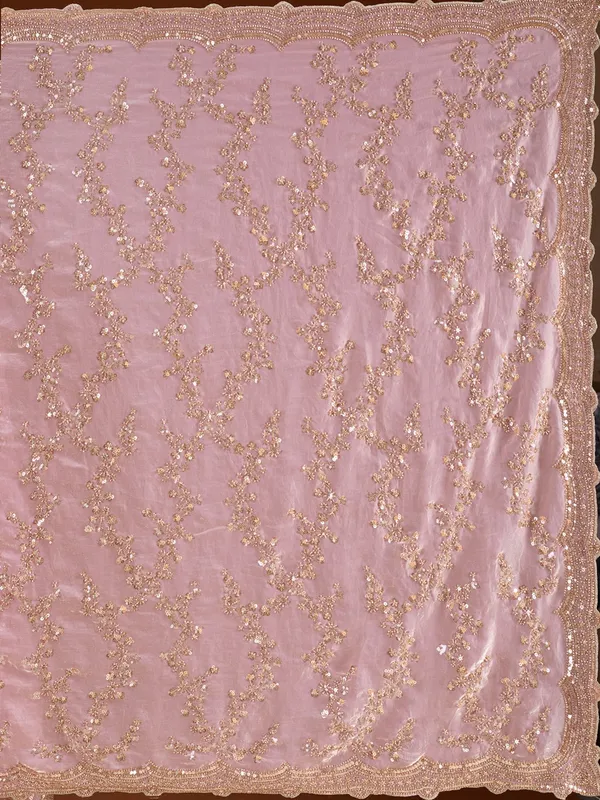 Baby_Pink_Tissue_Sequins_Saree_With_Matching_Blouse_Piece
