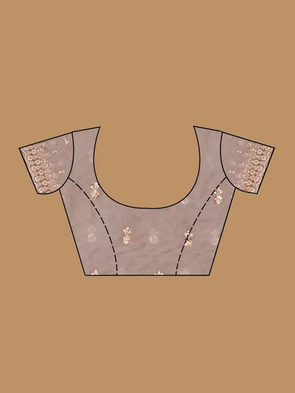 Mauve_Net_Sequins_Saree_With_Matching_Blouse_Piece