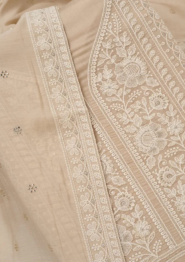 Brown_Threadwork_Cotton_Unstitched_Salwar_Suit