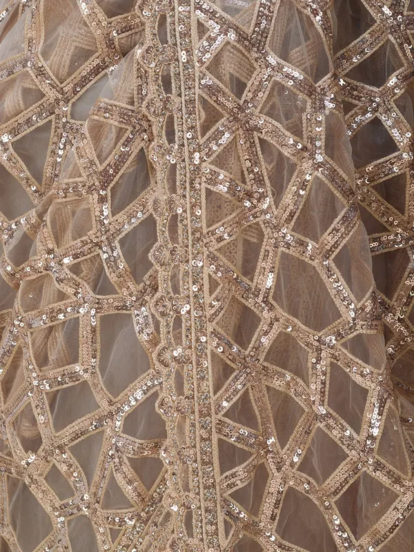 Off_White_Net_Sequins_Saree_With_Matching_Blouse_Piece