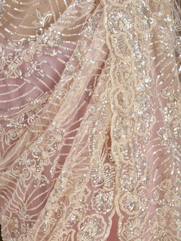 Baby_Pink_Net_Sequins_Saree_With_Matching_Blouse_Piece