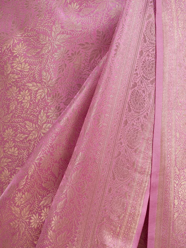 Onion_Pink_Silk_Jaal_Saree_With_Matching_Blouse_Piece