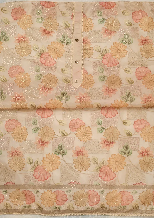 Off_White_Zariwork_Gold_Organza_Unstitched_Salwar_Suit