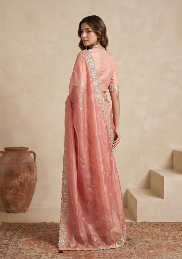 Onion_Pink_Sequins_Tissue_Saree