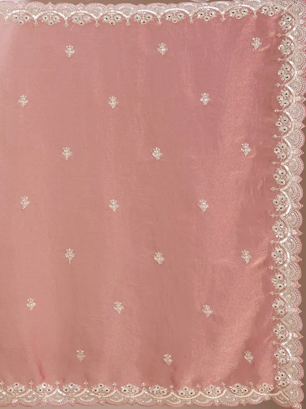 Onion_Pink_Sequins_Tissue_Saree
