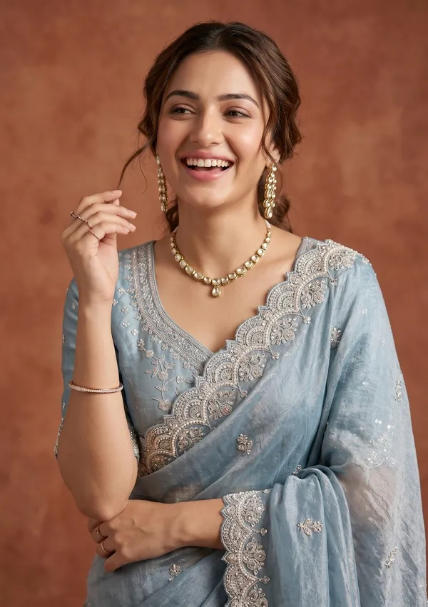 Sky_Blue_Sequins_Tissue_Saree
