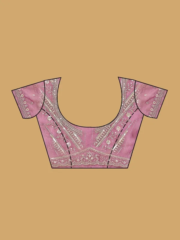 Lavender_Sequins_Tissue_Saree