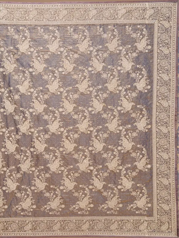 Grey_Zariwork_Gold_Tissue_Saree