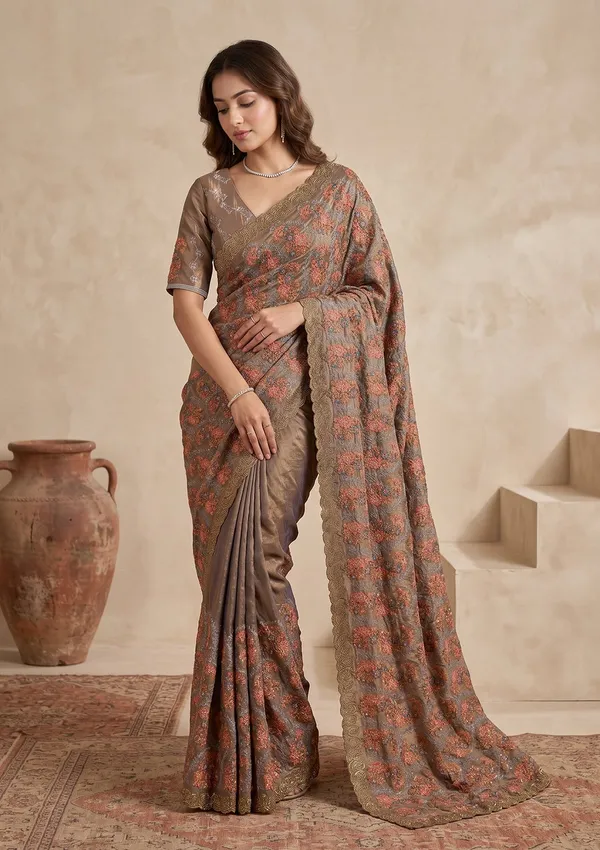 Grey_Kashmiri_Tissue_Saree