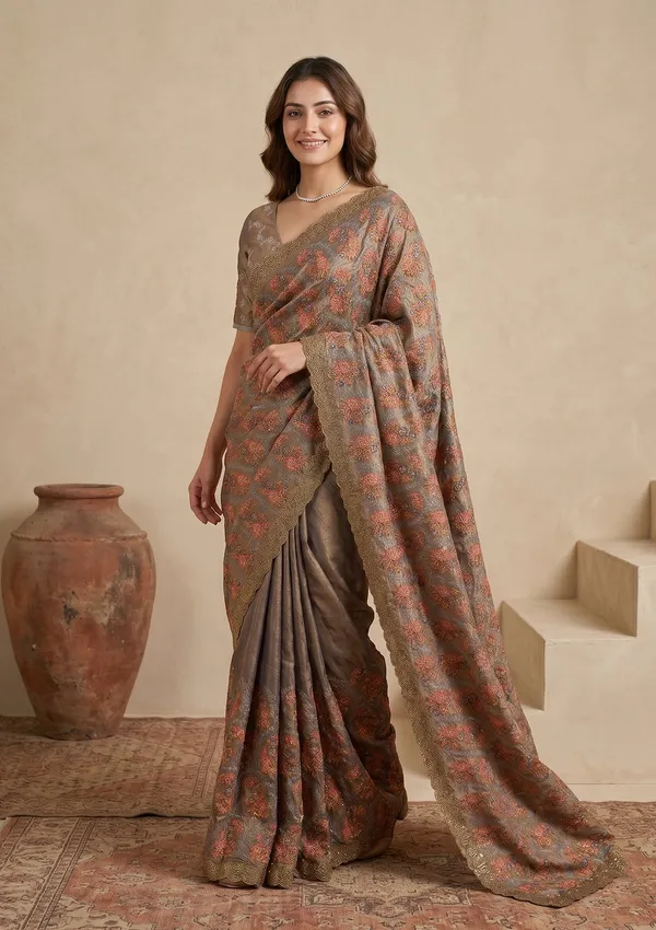 Grey_Kashmiri_Tissue_Saree