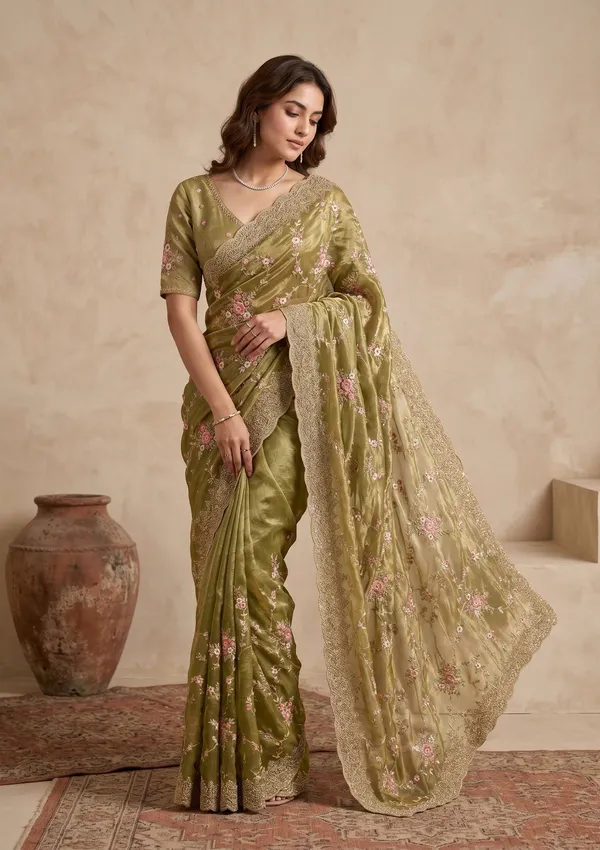 Pista_Green_Threadwork_Tissue_Saree