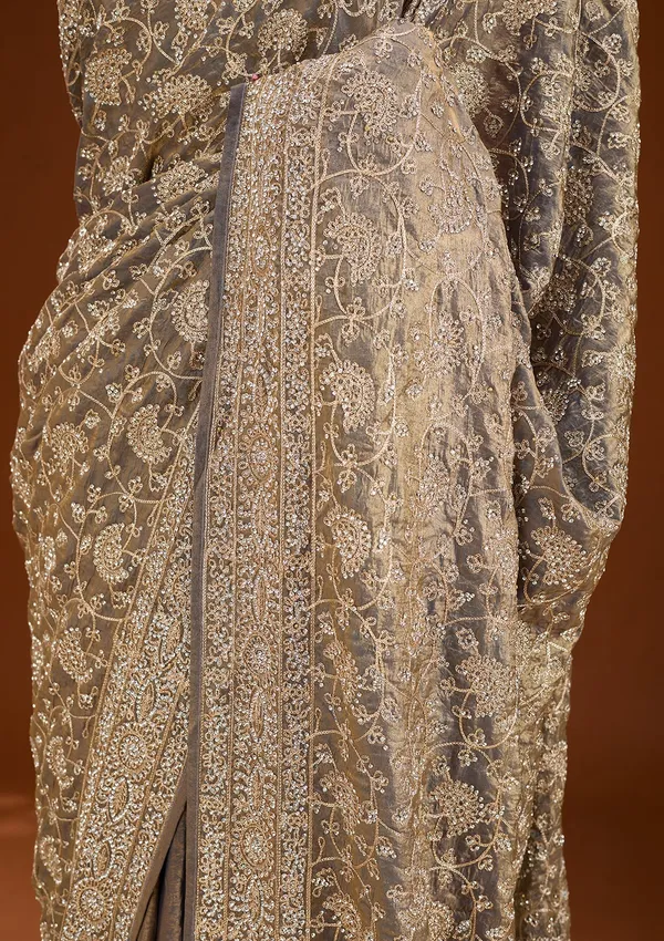 Grey_Zariwork_Gold_Tissue_Saree
