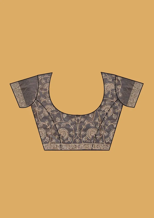 Grey_Zariwork_Gold_Tissue_Saree