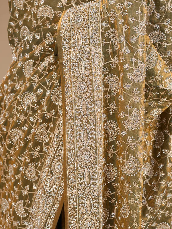Pista_Green_Zariwork_Gold_Tissue_Saree