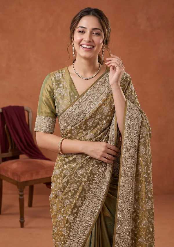 Pista_Green_Zariwork_Gold_Tissue_Saree