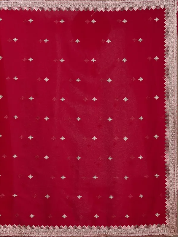 Maroon_Zariwork_Gold_Georgette_Saree