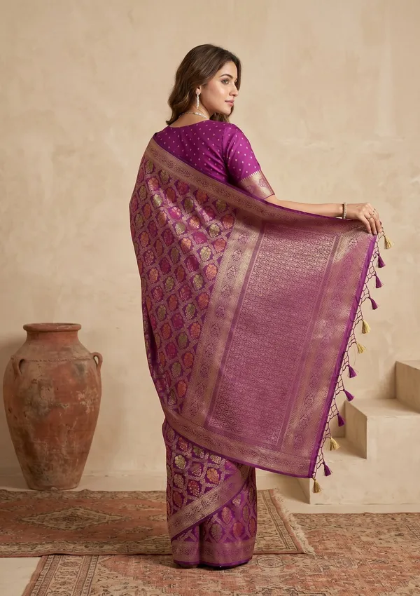 Purple_Banarasi_Art_Silk_Saree