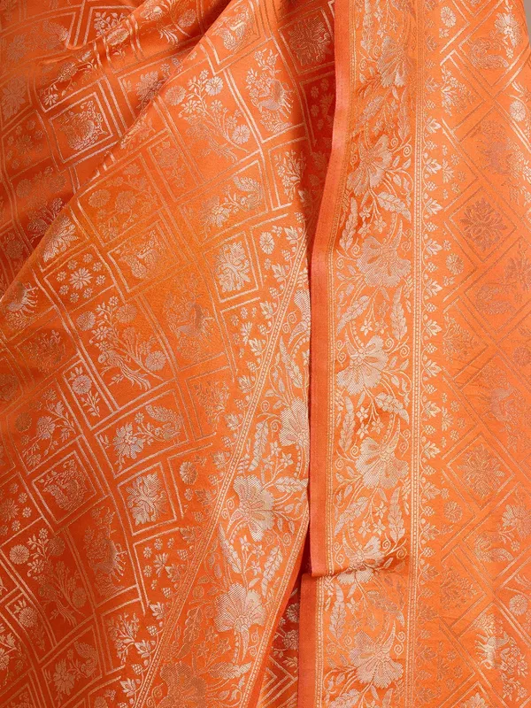 Rust_Patola_Art_Silk_Saree