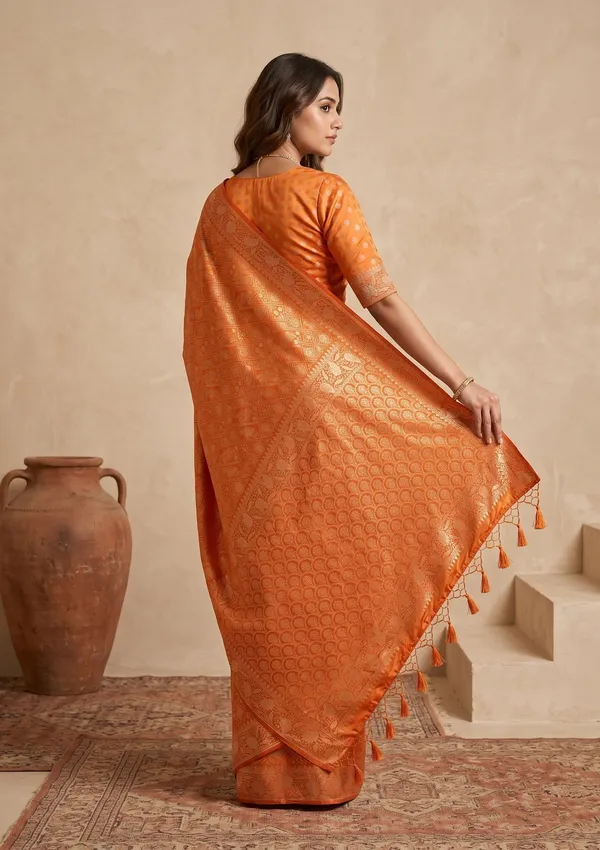 Rust_Patola_Art_Silk_Saree