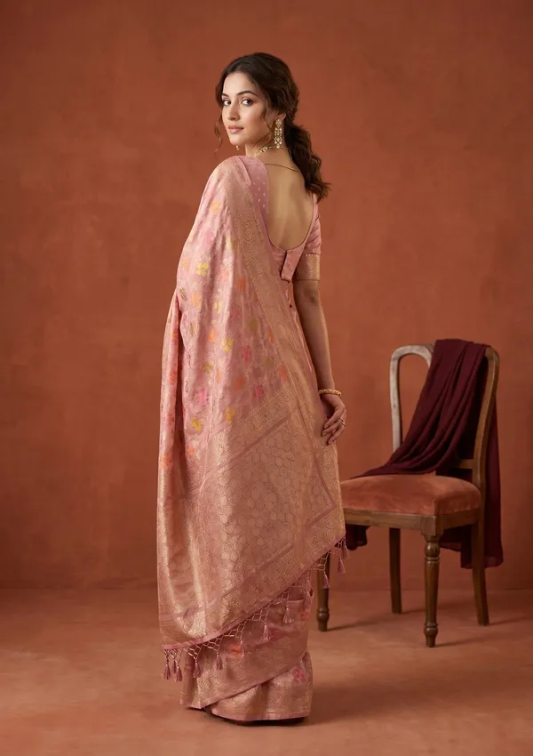 Onion_Pink_Banarasi_Art_Silk_Saree