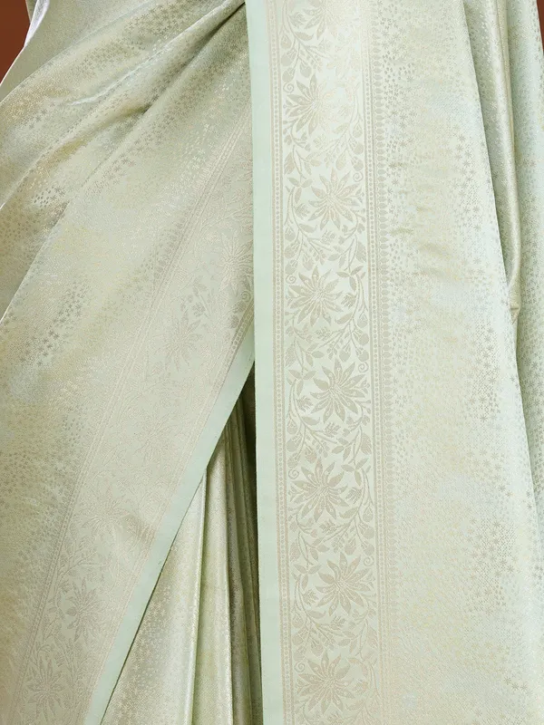 Pista_Green_Banarasi_Art_Silk_Saree