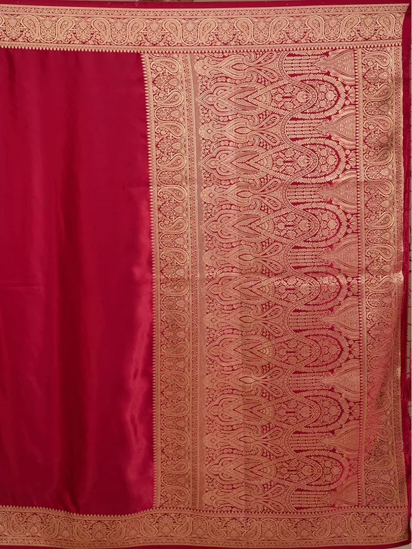 Maroon_Banarasi_Art_Silk_Saree
