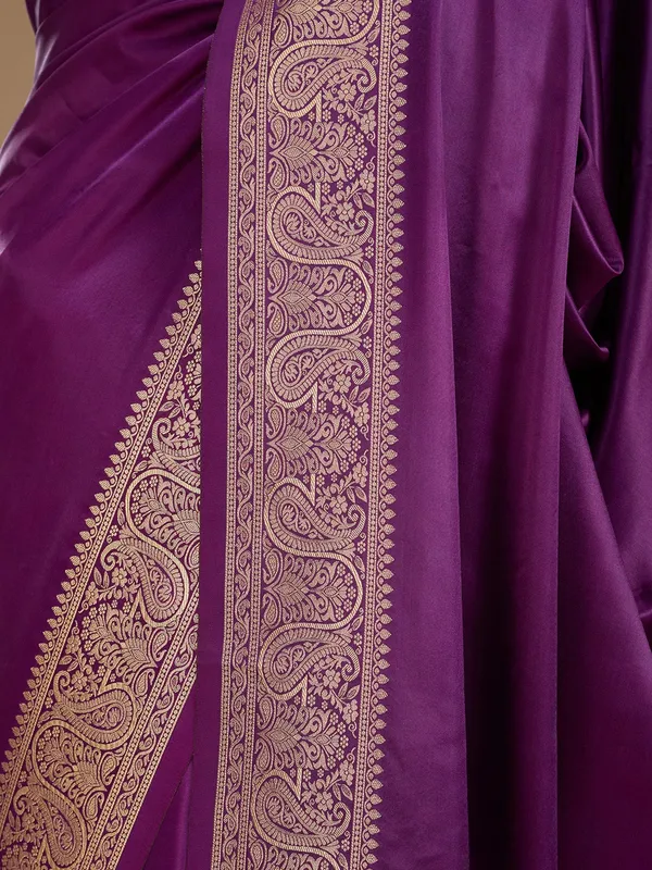 Purple_Banarasi_Art_Silk_Saree